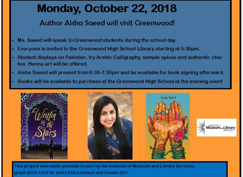 Greenwood Author and Pakistan Week Oct 2018