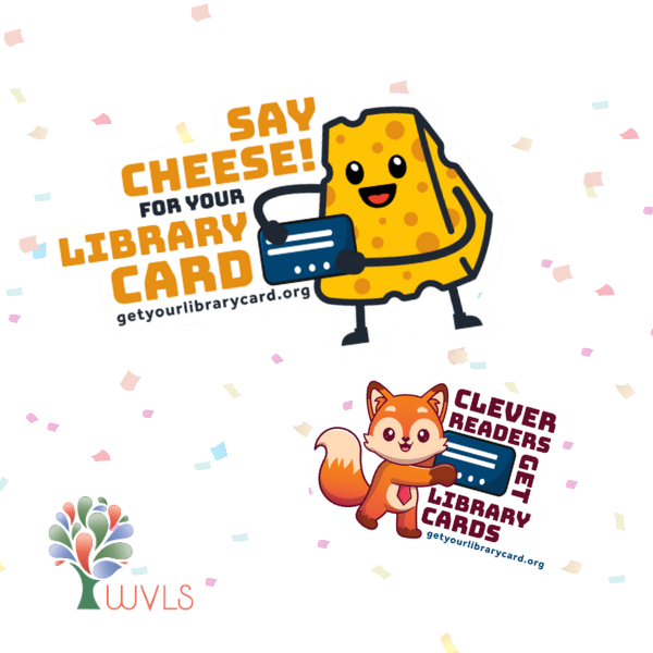 Stickers for Library Card Sign-Up Month